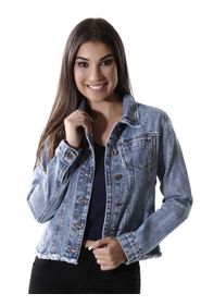 jaqueta jeans sawary feminina